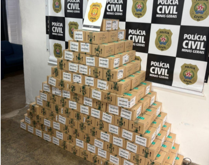 Polícia apreende mais de 3,7 mil frascos de cetamina em Perdões
