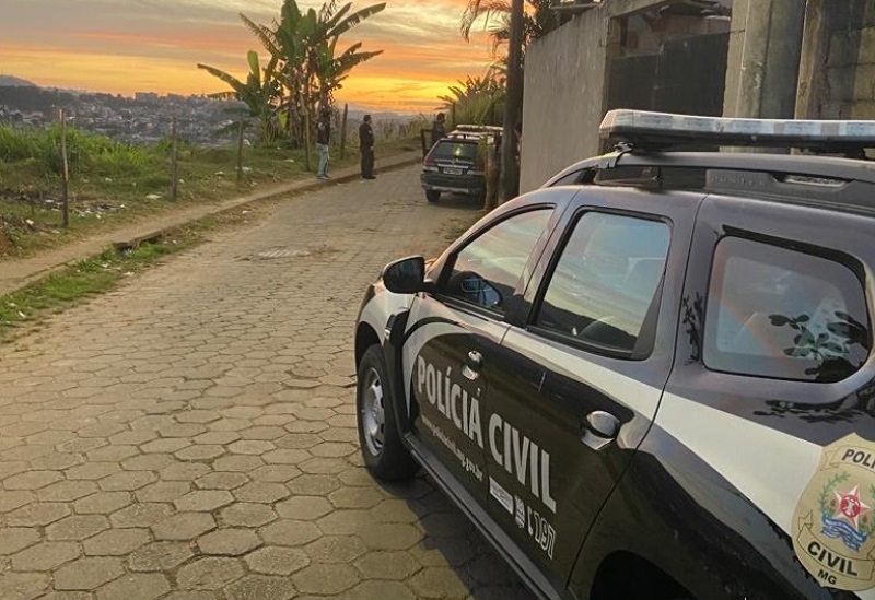viaturas posicionadas durante a Operação Acesso Negado em Lavras