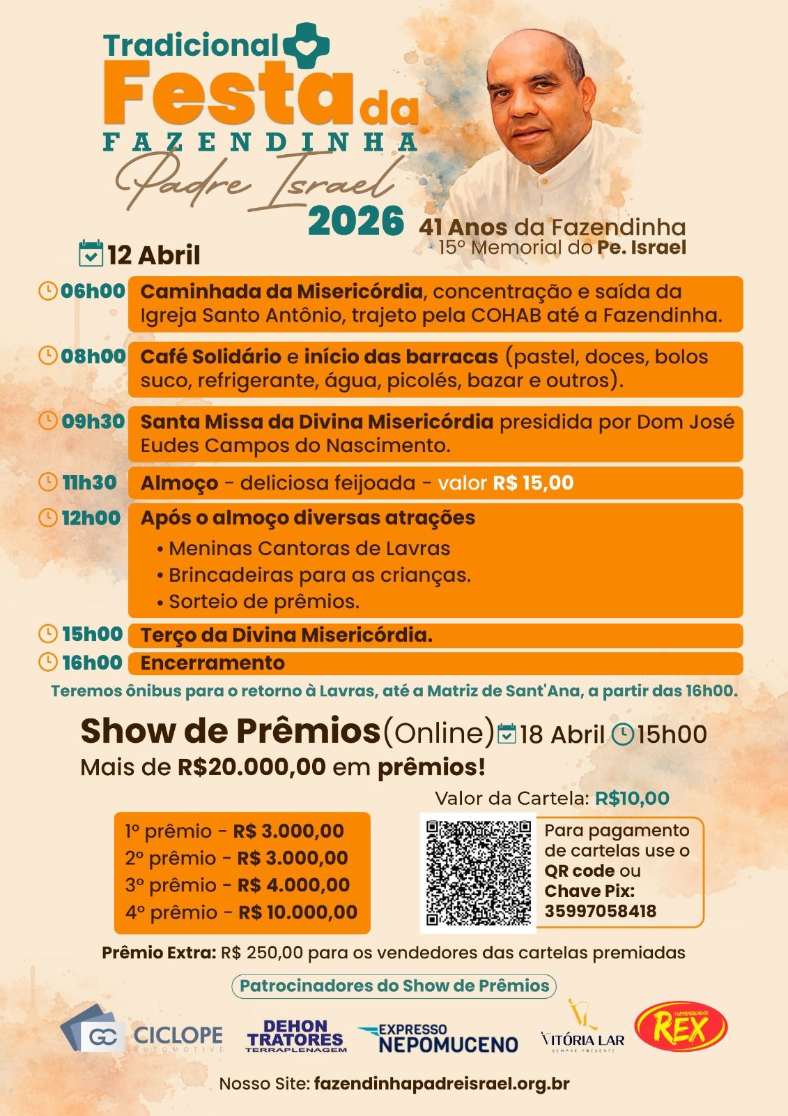 Lavras celebra 15ª Festa Memorial Padre Israel