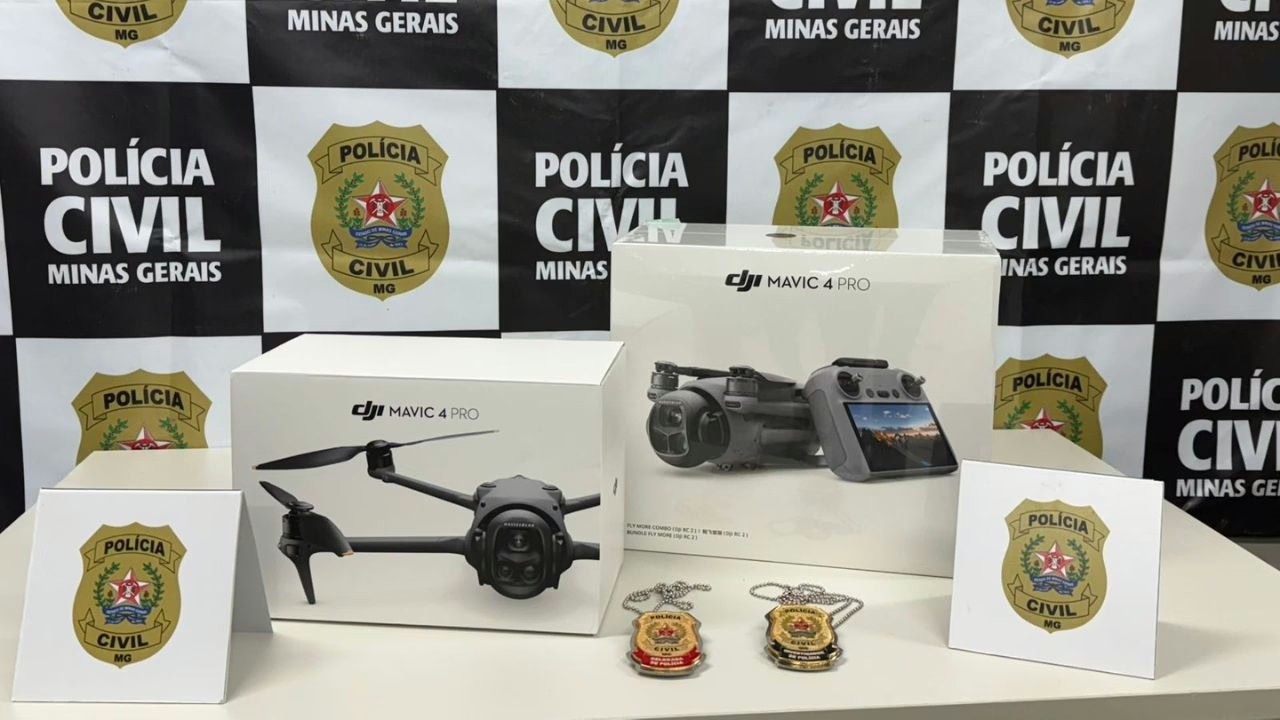 Polícia recupera drones desviados em golpe de R$ 50 mil drones recuperados pela Polícia Civil